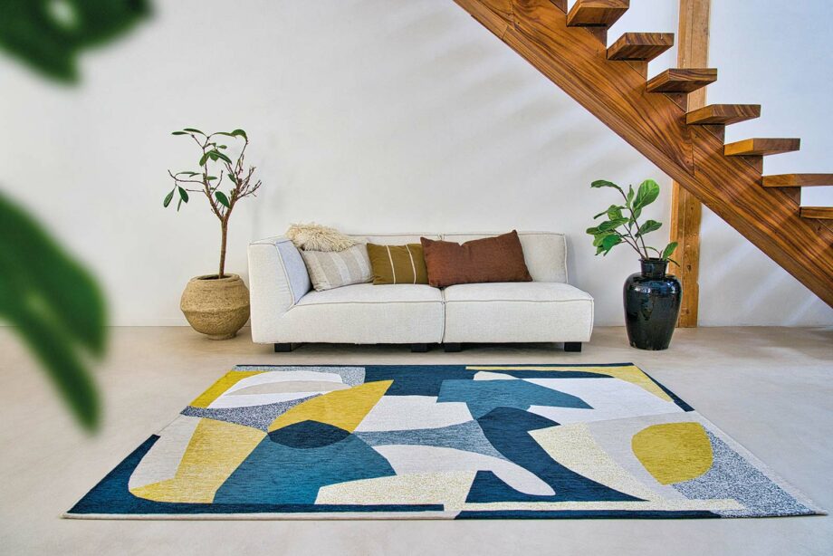 Louis De Poortere carpet Gallery Shapes 9369 Duck Song interior 1