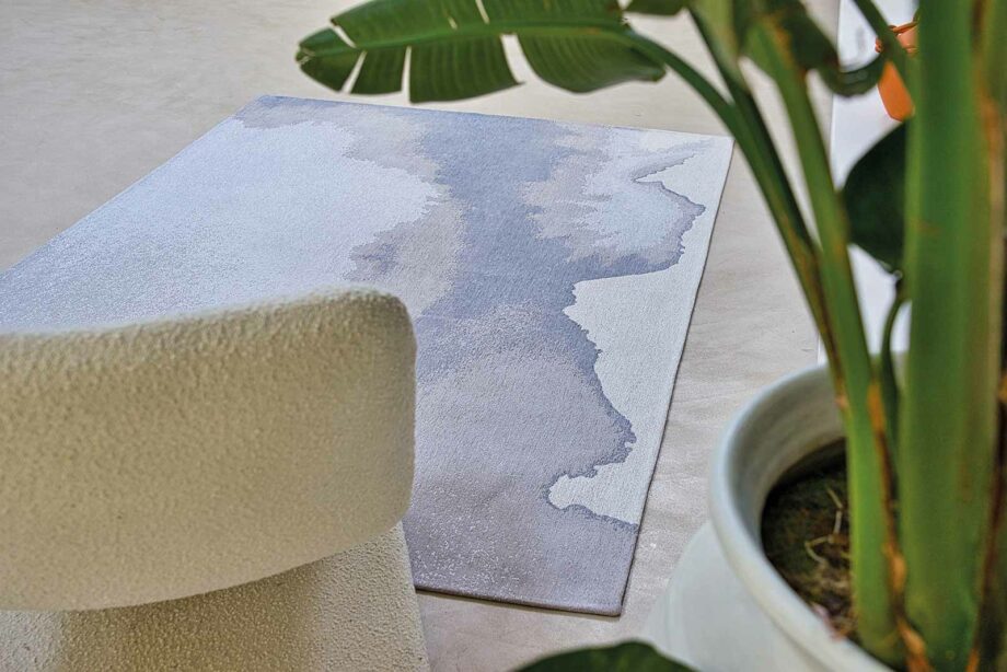 Louis De Poortere carpet Meditation Lagoon 9328 Iode interior 1