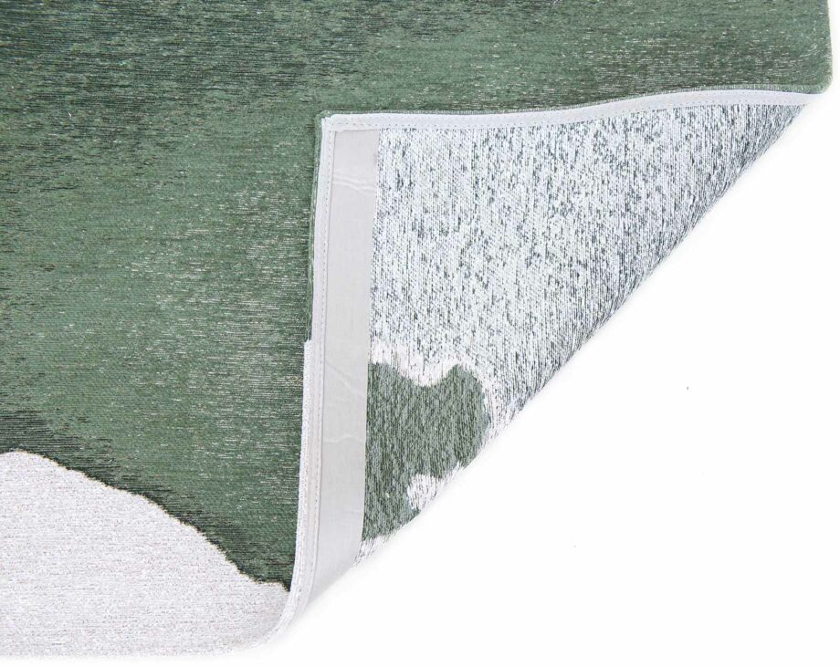 Louis De Poortere carpet Meditation Lagoon 9331 Palm Green back