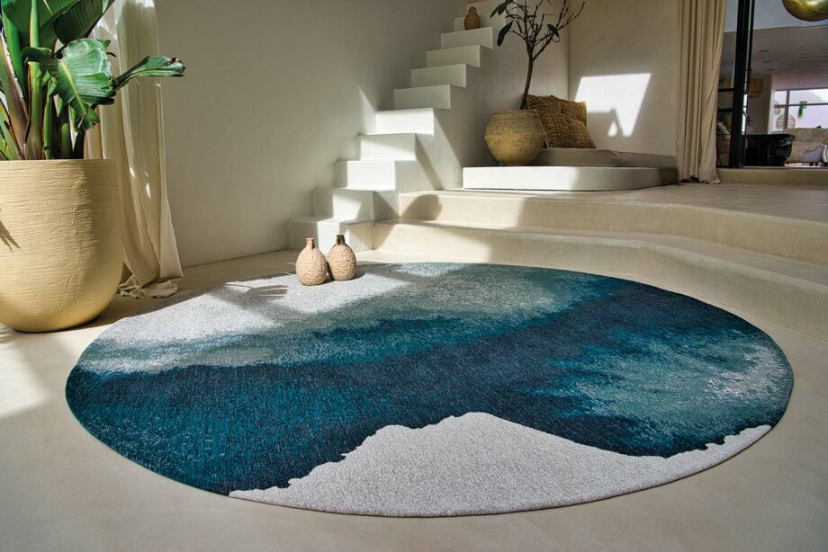 Louis De Poortere carpet Meditation Lagoon 9332 Inkjet interior 2