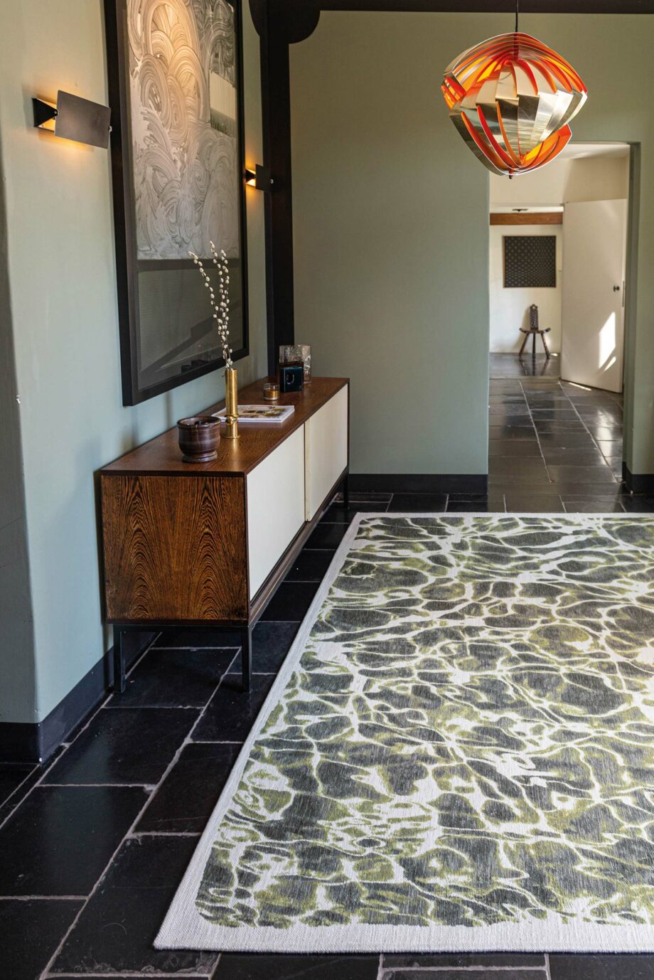 Louis De Poortere carpet Meditation Swim 9354 River interior 1