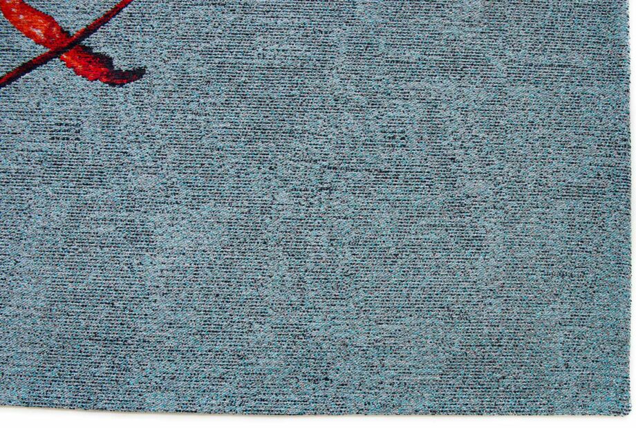 Louis De Poortere carpet Pop 9389 Steam Red corner