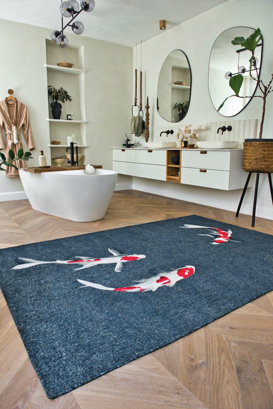 Louis De Poortere carpet Pop 9390 Japanese Pond interior 1