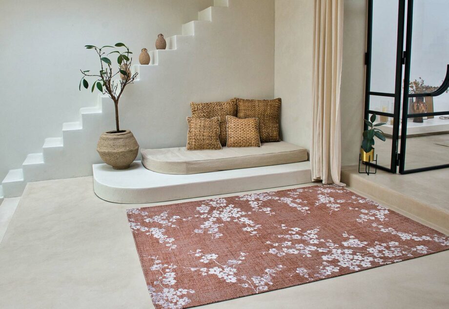 Louis De Poortere carpet Sakura 9371 Copper Pink interior 2