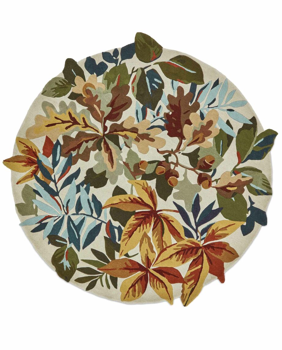 Sanderson Robins Wood Russet Brown 146501 A round