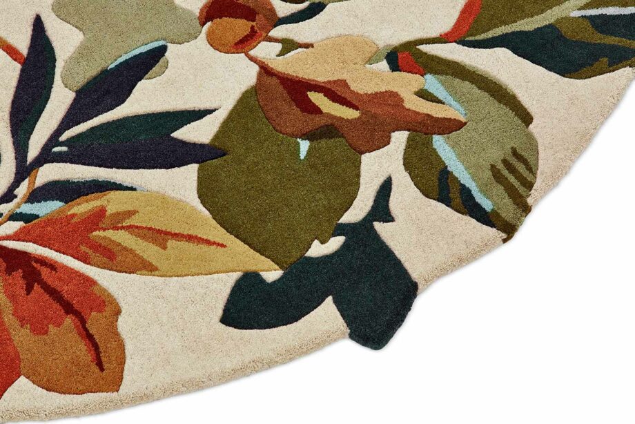 Sanderson Robins Wood Russet Brown 146501 E round