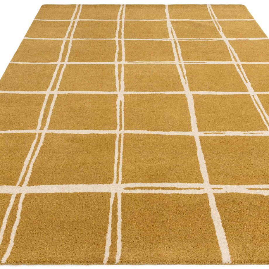 Asiatic carpet Albany Grid Gold 1