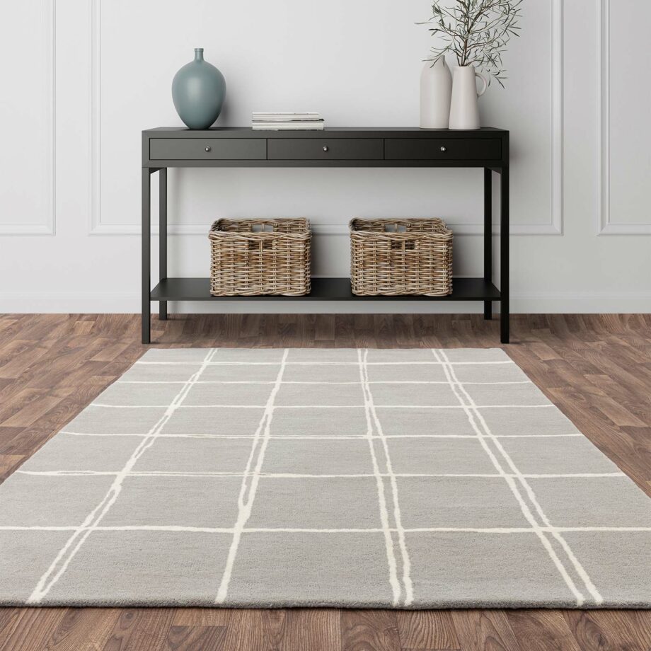 Asiatic carpet Albany Grid Grey interior square
