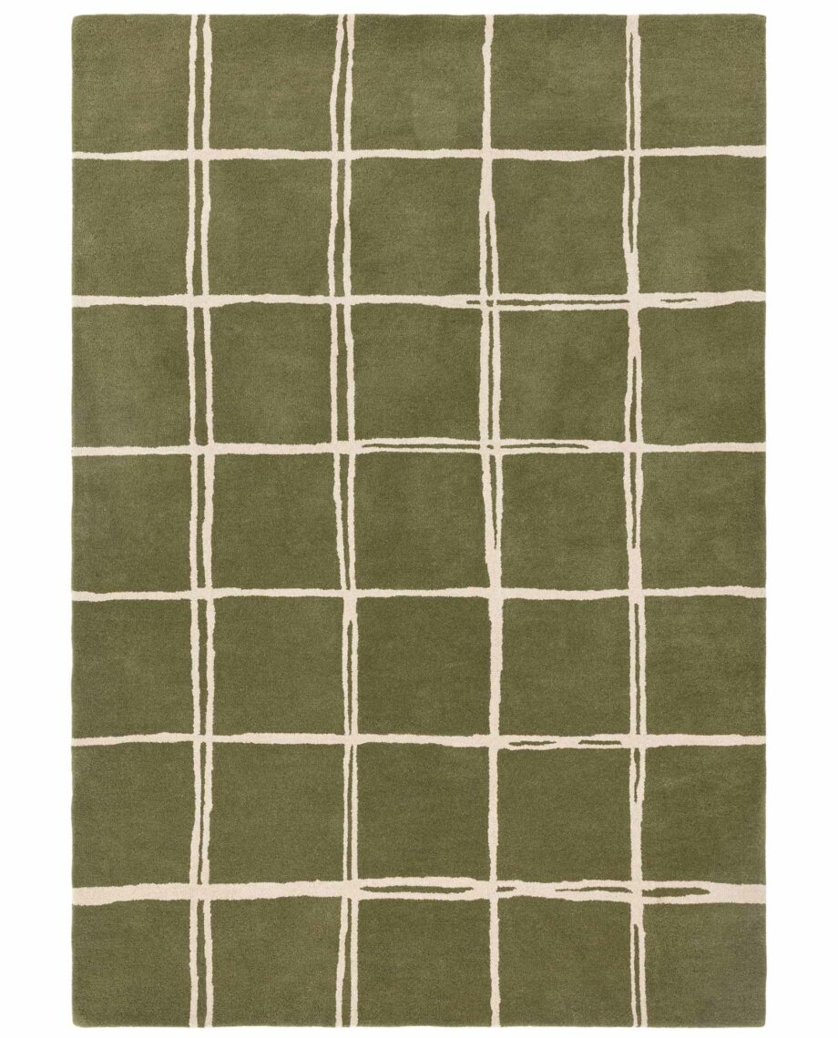 Asiatic carpet Albany Grid Olive