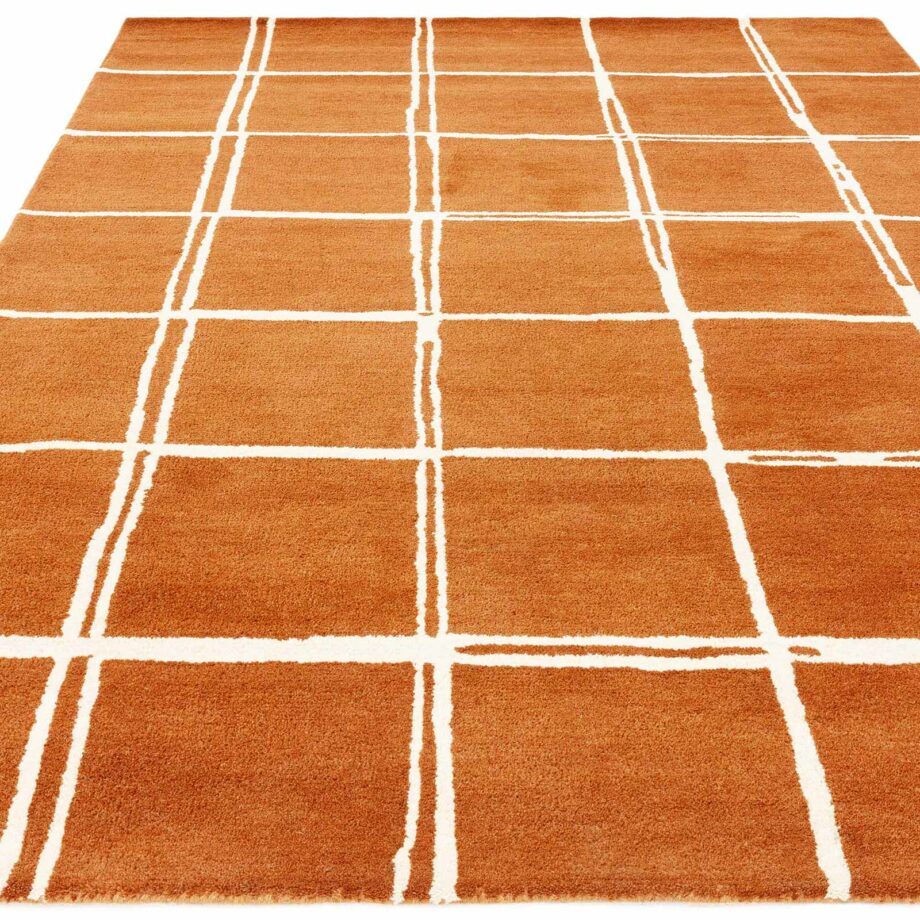 Asiatic carpet Albany Grid Rust 1