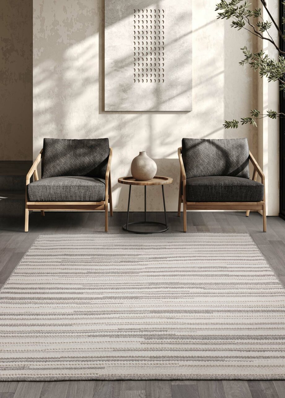 Asiatic carpet Camber Sripe Grey interior new 1