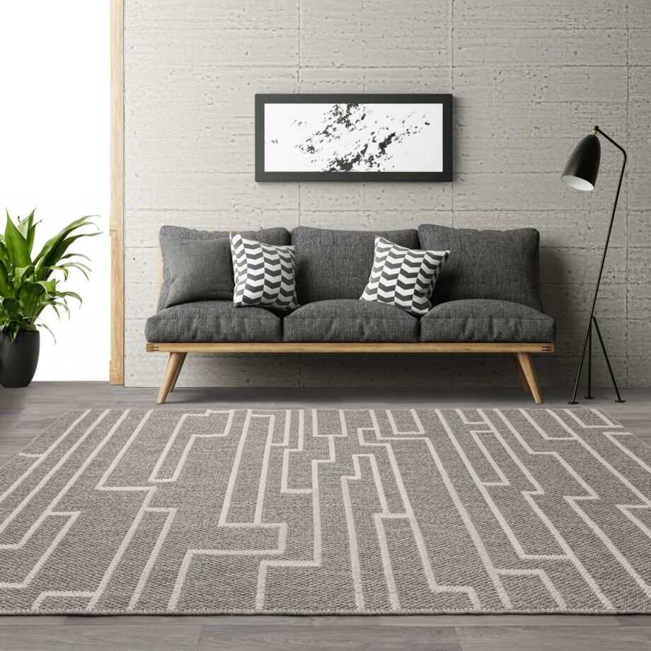 Asiatic carpet Camber Track Grey interior square
