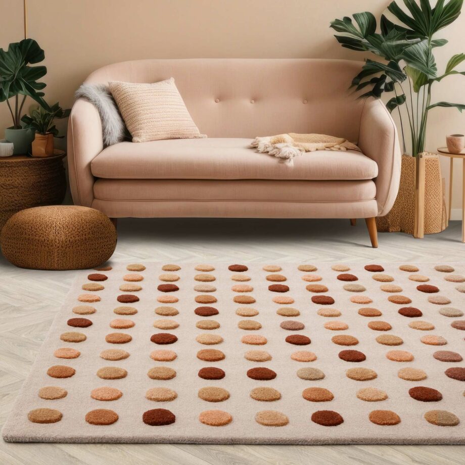 Asiatic carpet Dotty Earth interior new square