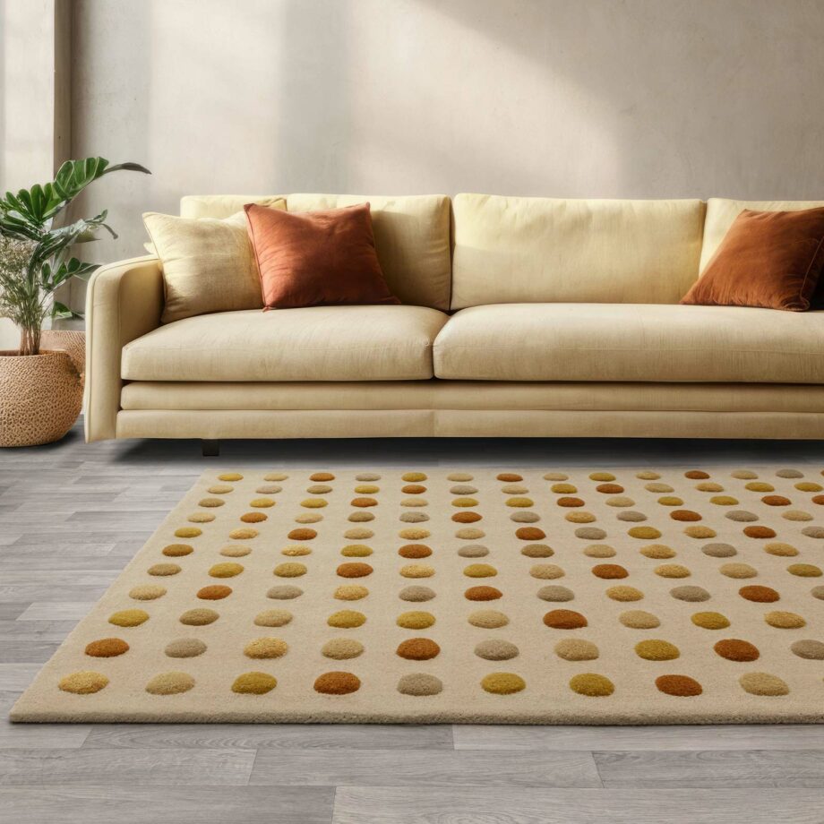 Asiatic carpet Dotty Gold interior new square