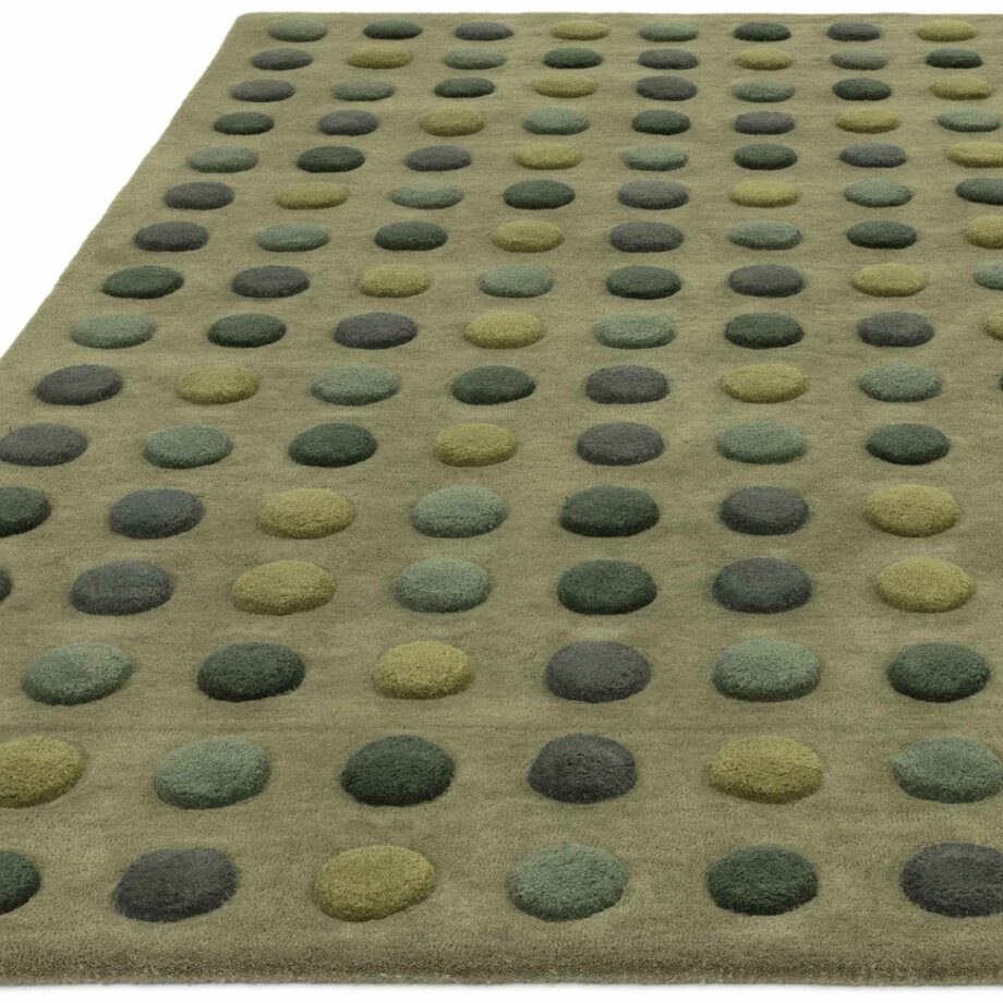 Asiatic carpet Dotty Green 1