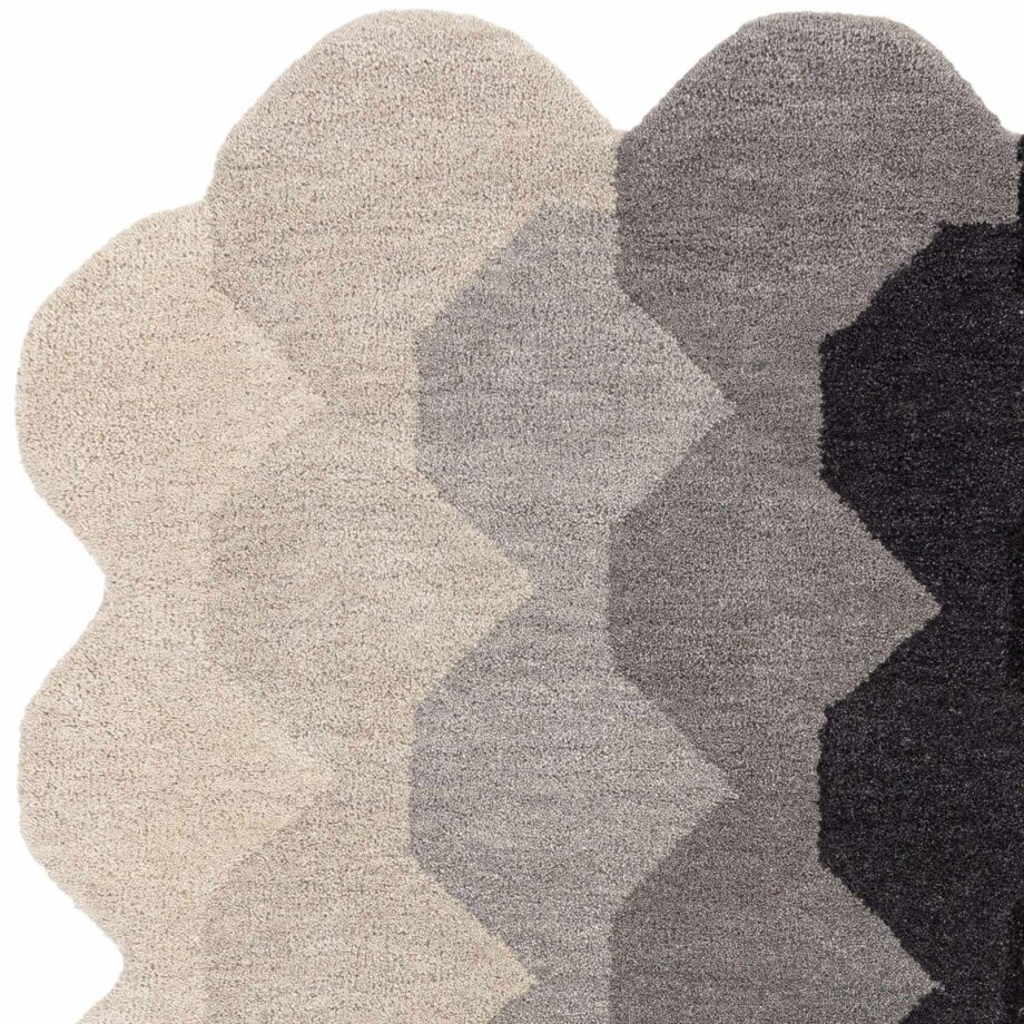 Asiatic carpet Hive Charcoal 2