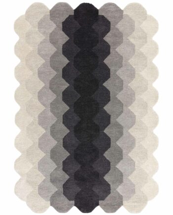Asiatic carpet Hive Charcoal