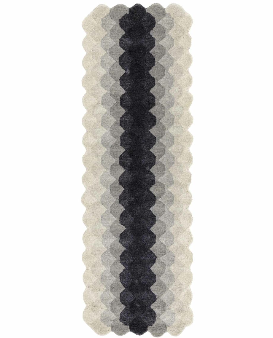 Asiatic carpet Hive Charcoal runner