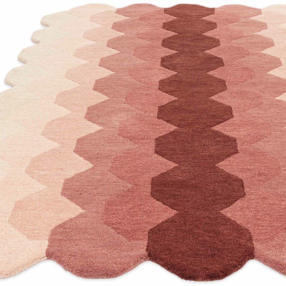 Asiatic carpet Hive Pink 1