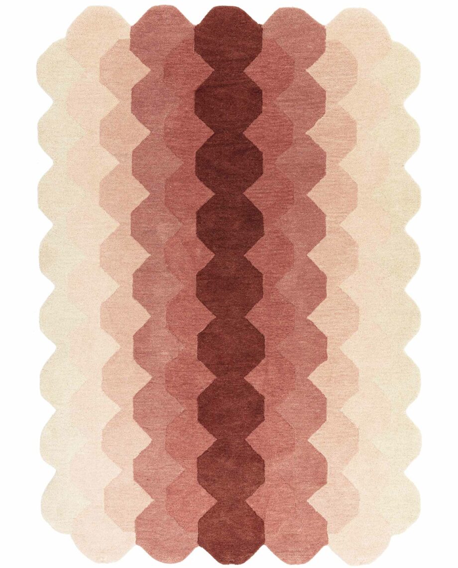 Asiatic carpet Hive Pink