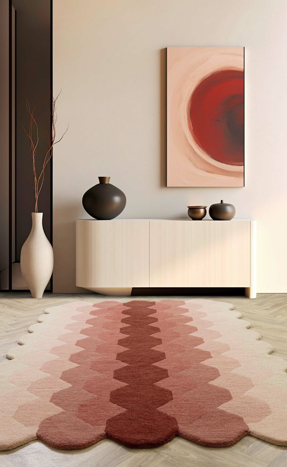 Asiatic carpet Hive Pink interior