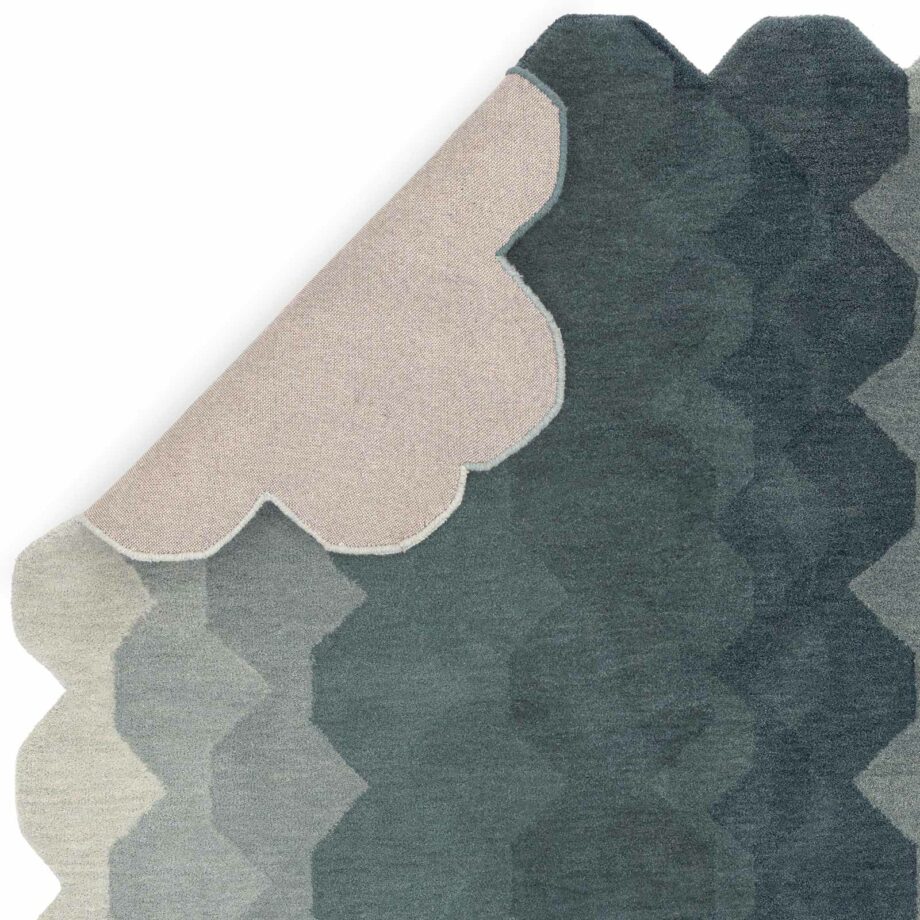 Asiatic carpet Hive Teal 3