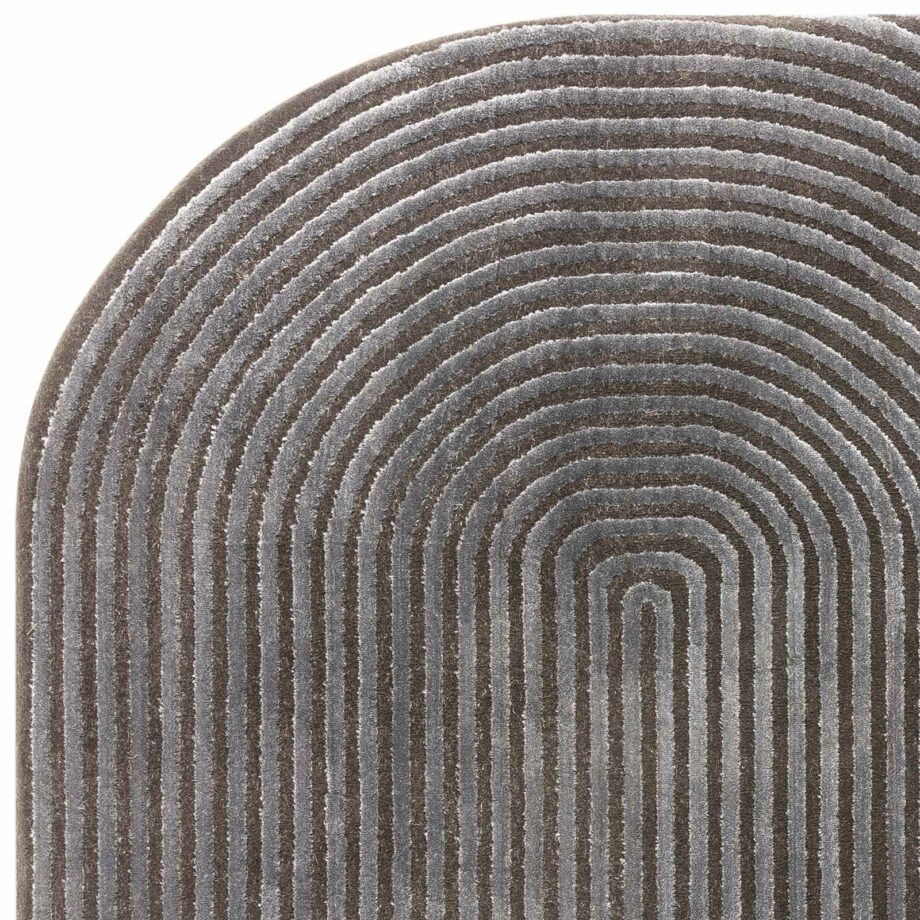 Asiatic carpet Kuza Shape Black Charcoal 2