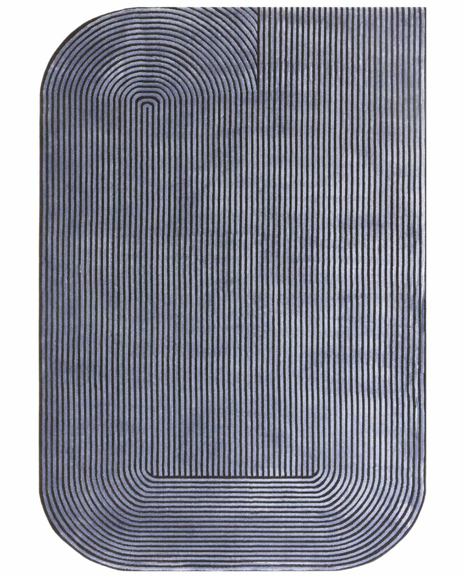 Asiatic carpet Kuza Shape Black Navy