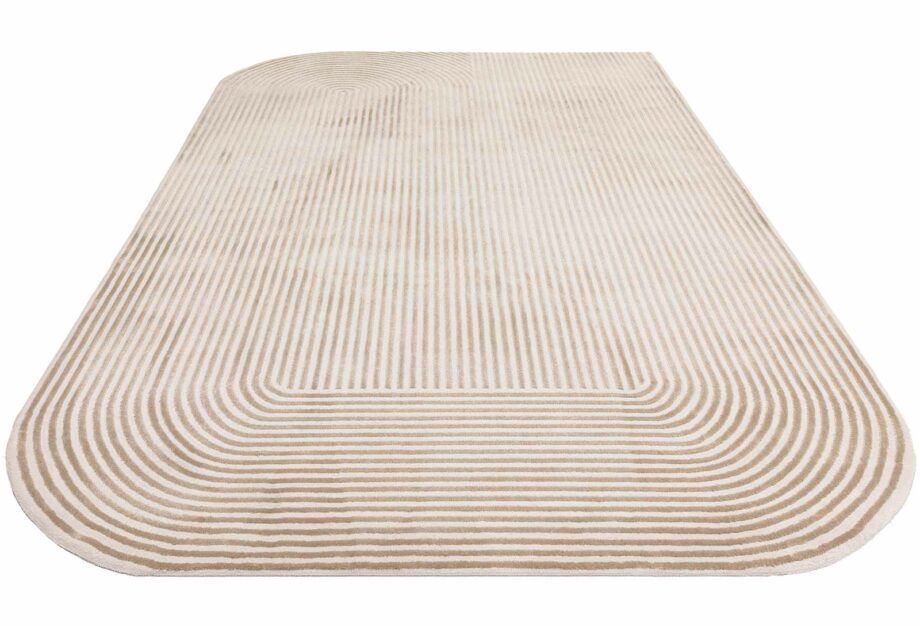 Asiatic carpet Kuza Shape Gold Cream 3D