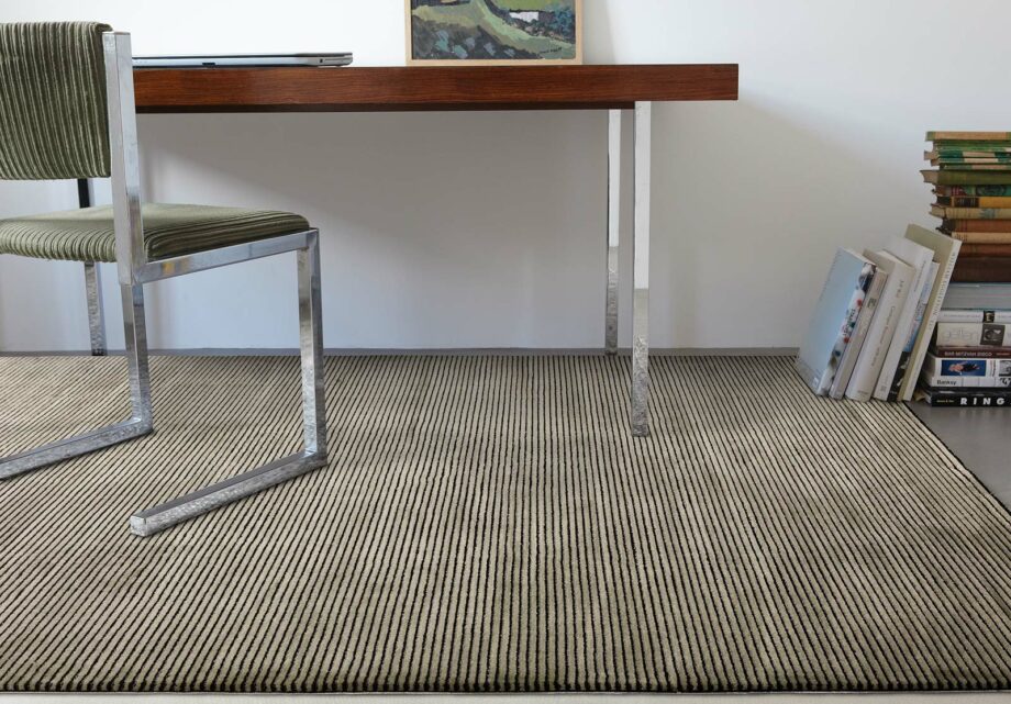 Asiatic carpet Kuza Stripe Khaki interior