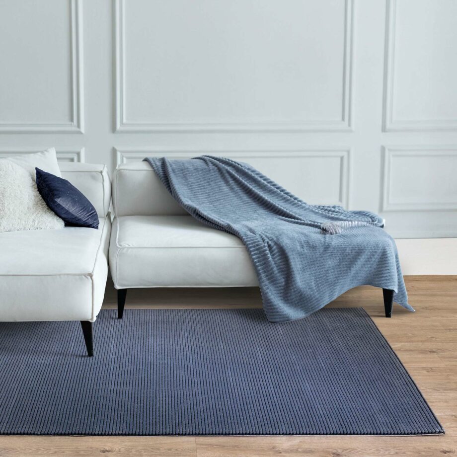 Asiatic carpet Kuza Stripe Navy interior square