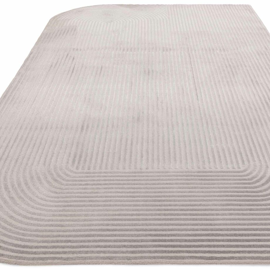 Asiatic carpet Kuza shape silver grey 1