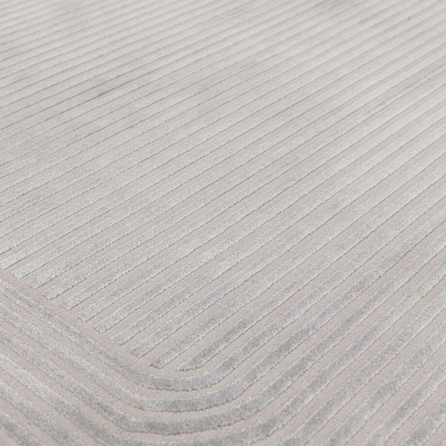 Asiatic carpet Kuza shape silver grey 4