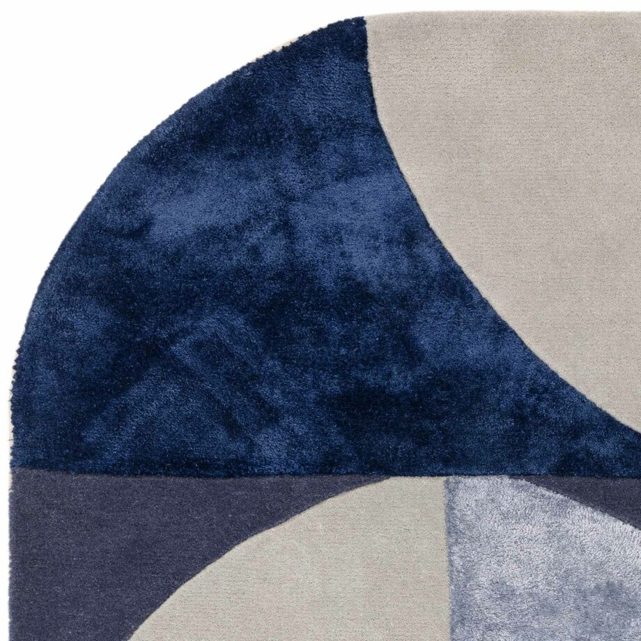 Asiatic carpet Matrix 74 Oval Indigo 2