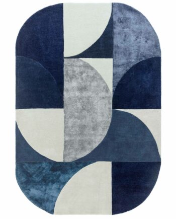 Asiatic carpet Matrix 74 Oval Indigo