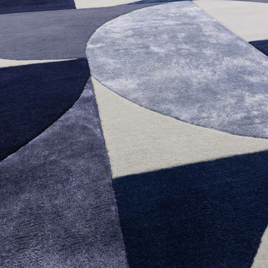 Asiatic carpet Matrix 74 Oval Indigo 4