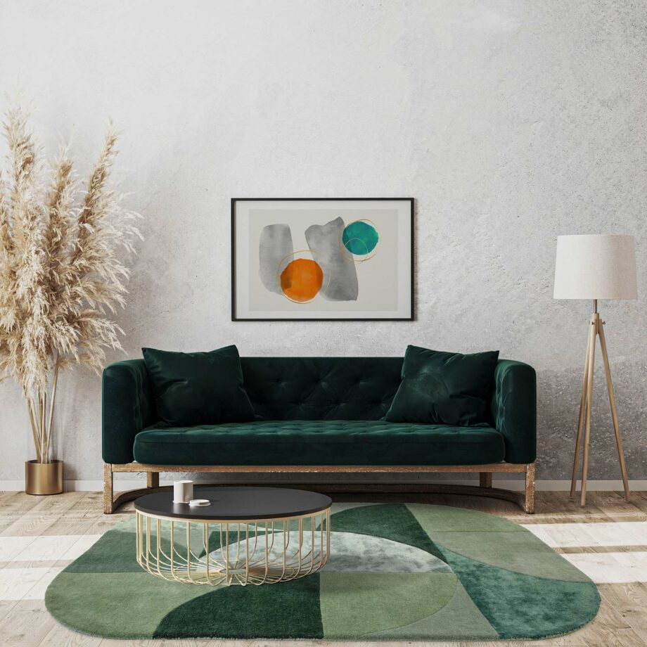 Asiatic carpet Matrix 75 Oval Forest interior