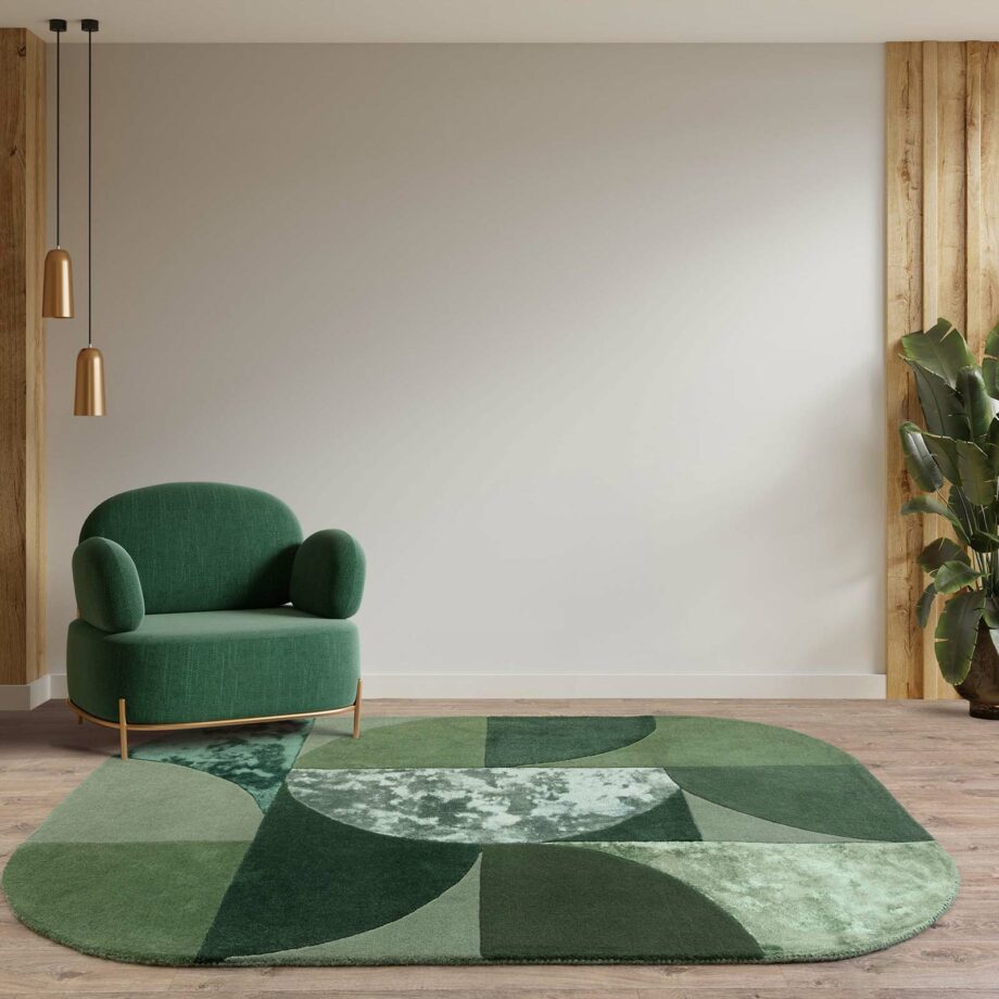 Asiatic carpet Matrix 75 Oval Forest interior square