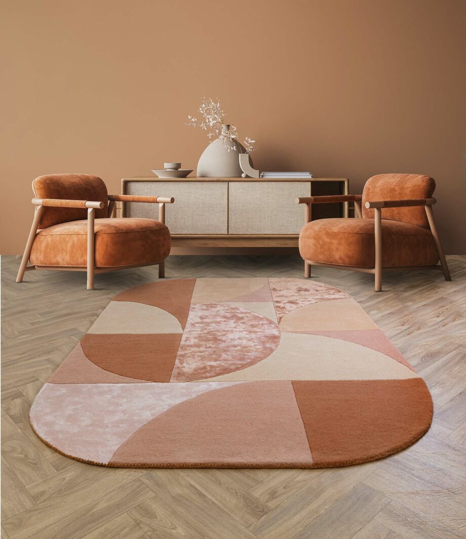 Asiatic carpet Matrix 78 Oval Earth interior new