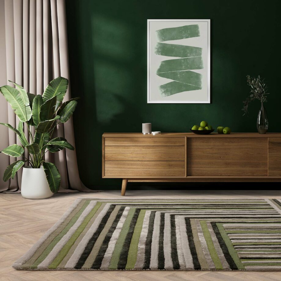Asiatic carpet Matrix 82 Network Forest interior square