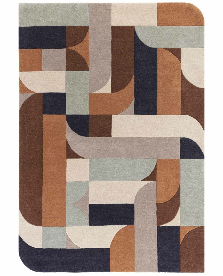 Asiatic carpet Matrix 88 Klotski Terracotta