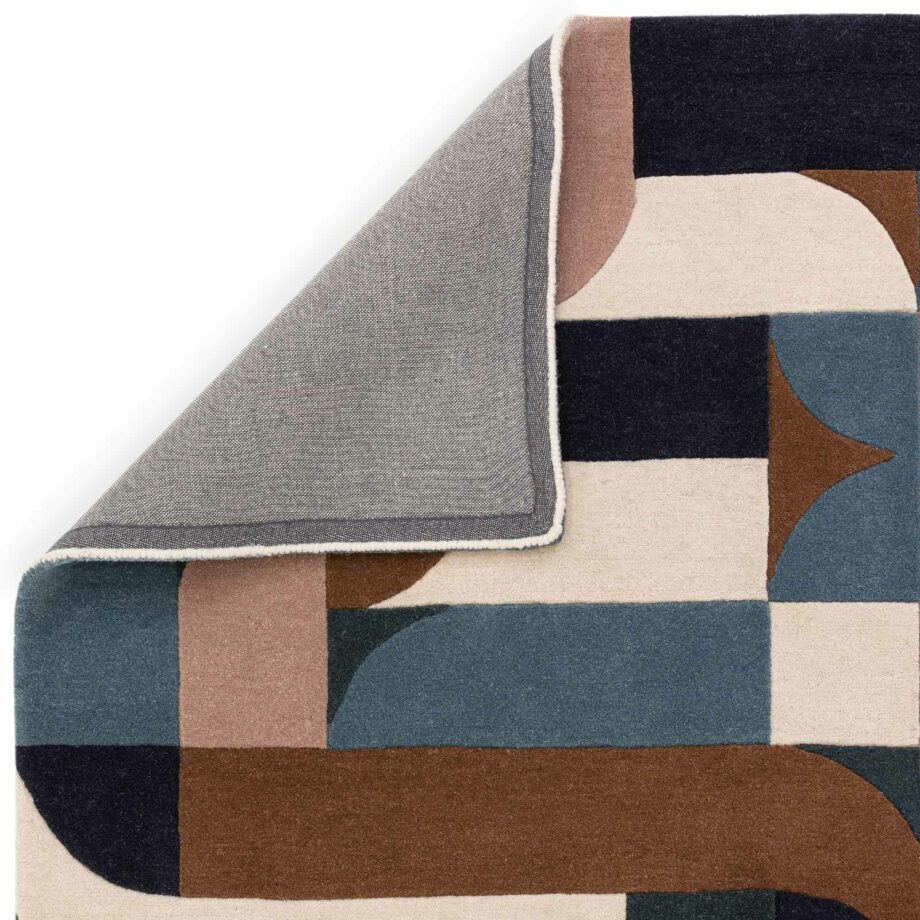 Asiatic carpet Matrix 89 Klotski Teal 3