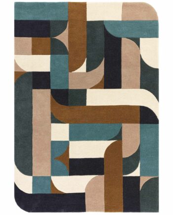 Asiatic carpet Matrix 89 Klotski Teal