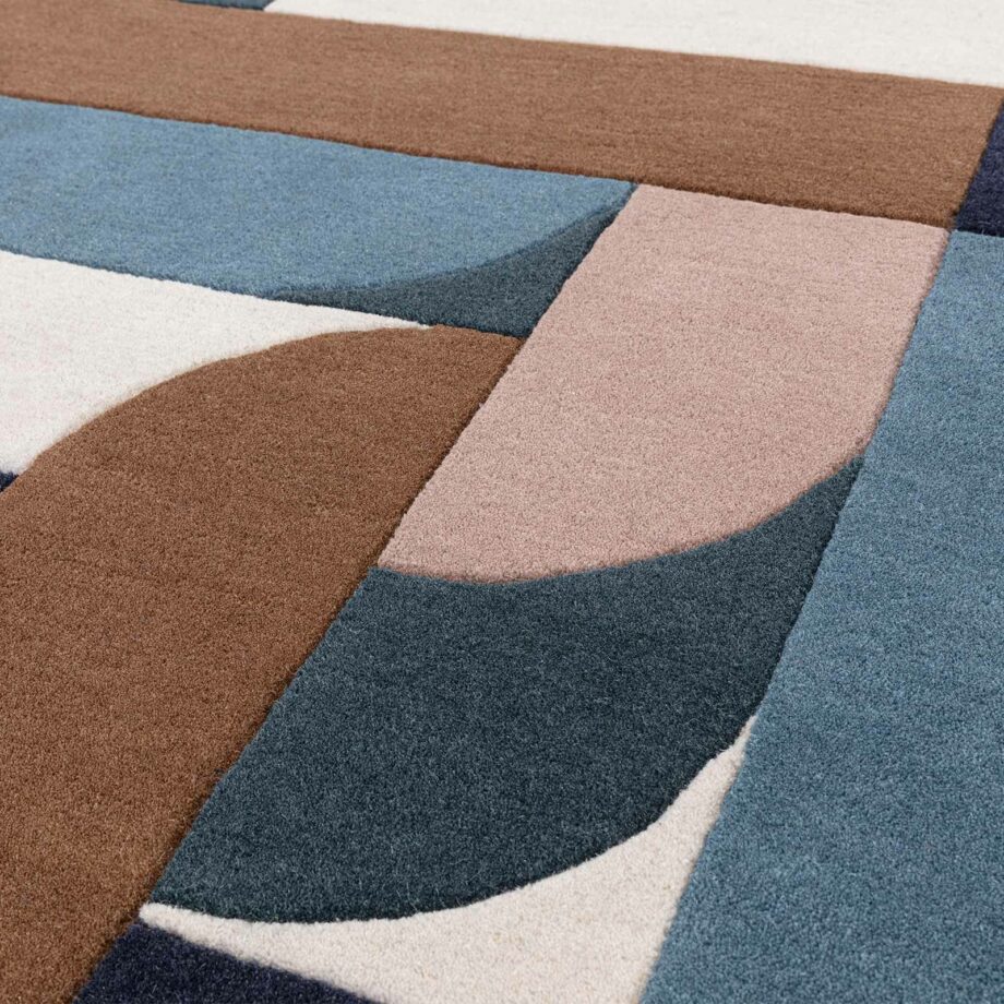 Asiatic carpet Matrix 89 Klotski Teal 4