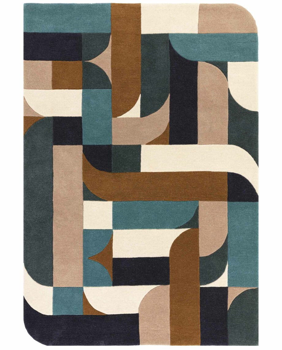 Asiatic carpet Matrix 89 Klotski Teal