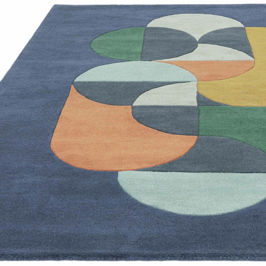 Asiatic carpet Matrix 91 Statement Navy 1