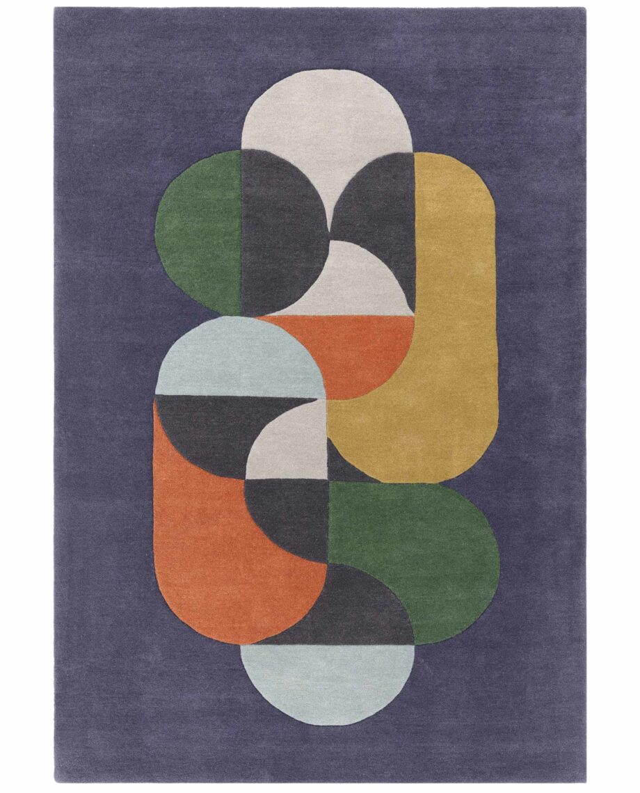 Asiatic carpet Matrix 91 Statement Navy