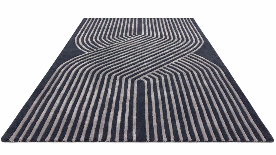 Asiatic carpet Matrix 97 Solstice Navy 1 3D
