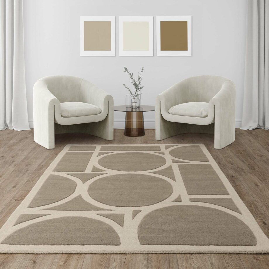 Asiatic carpet Metro Taupe interior square
