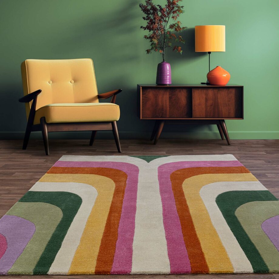Asiatic carpet Romy 01 Retro Pink interior square